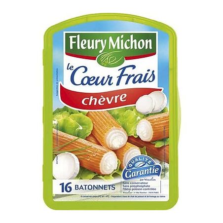 Fleury Michon 244G 16 Batonnets Surimi Chevre