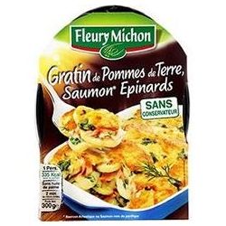 Fleury Michon 300G Gratin Saumon Epinards