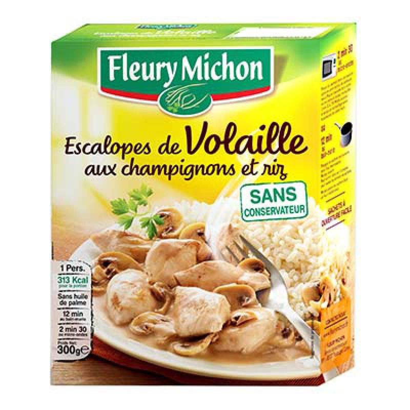 Fleury Michon 300G Escalope Volaille Champignon Riz