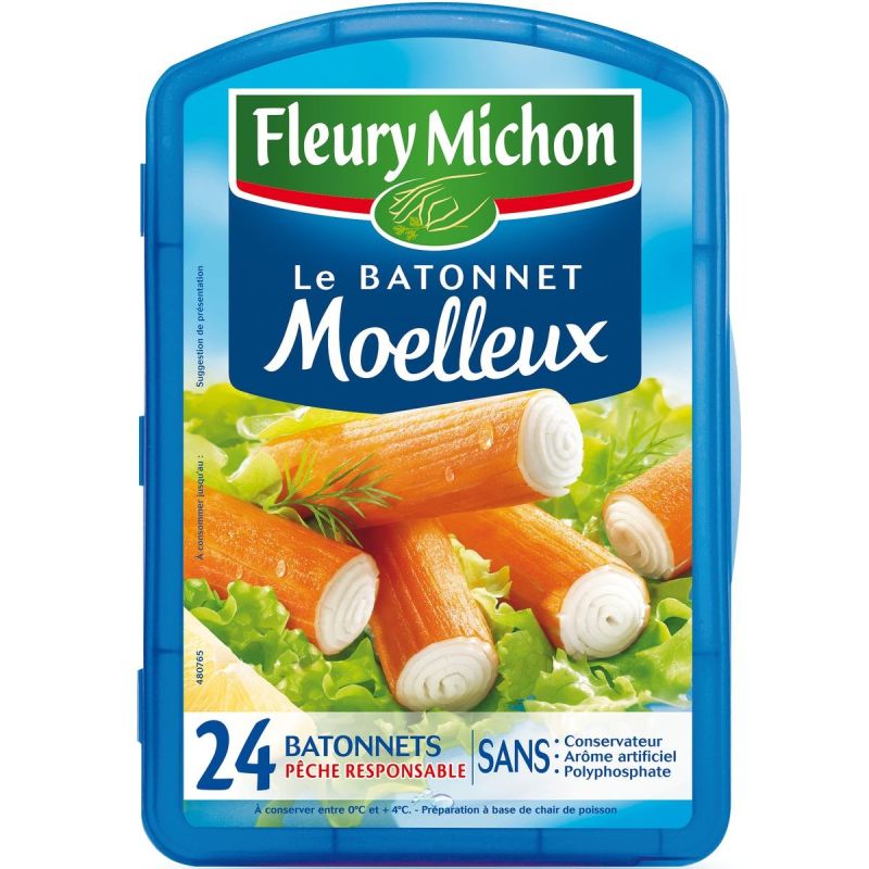 Fleury Michon 384G 24 Batonnets Surimi Moelleux