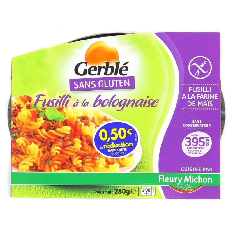 Fleury Michon Fm Gerb Fusilli Bolognaise280G