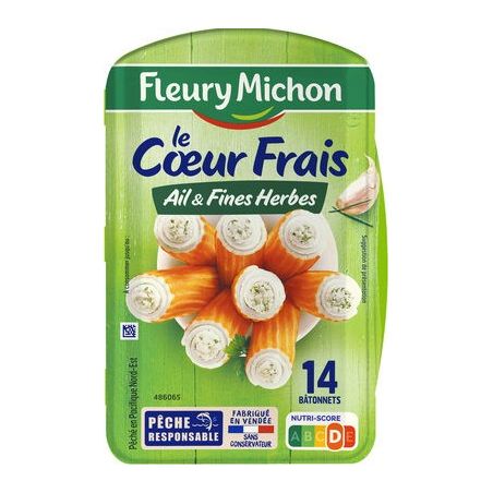 Fleury Michon 224G14 Bat Surimi Coeur Ailfh