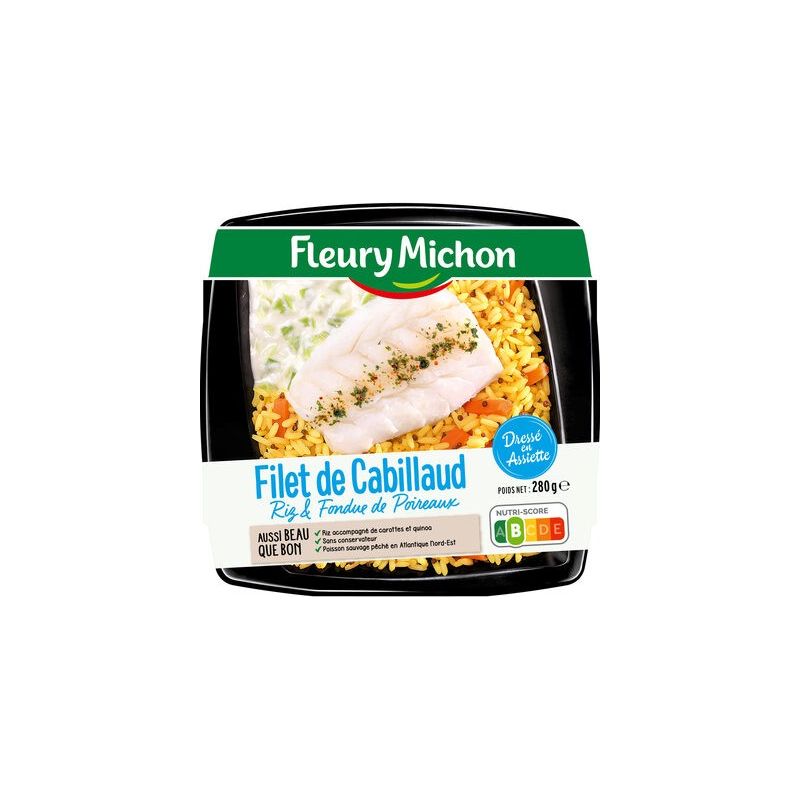 Fleury Michon Fm Cabillaud Riz Poireau 280G