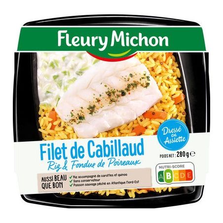 Fleury Michon Fm Cabillaud Riz Poireau 280G