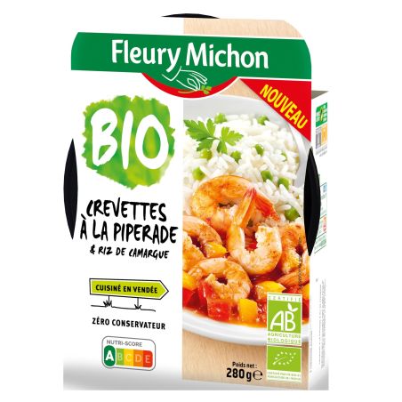Fleury Michon Fm Crevet Piperade Riz Bio280G