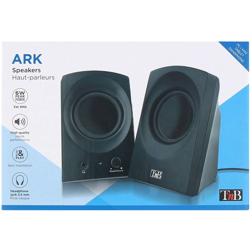 T'Nb Enceinte Pour Pc Noir 2.0 6W