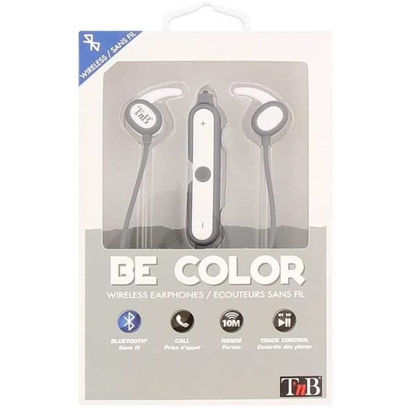 T'Nb Be Couleur Casque Sans Fil Bluetooth Avec Microphone Et Contrôle De Volume Intégré, Blanc