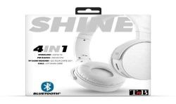 T'Nb Shine 2 Casque 4 En 1 Sans Fil/Filaire, Lecteur De Cartes Sd Et Radio Fm Blanc