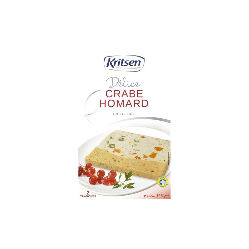 Kritsen 125G Terrine 2 Tranches Panache Crabe/Homard