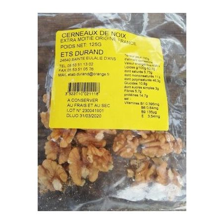 Ets Durand Cerneaux Noix Périgord Le Sachet 125G