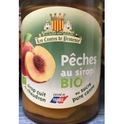 Les Comtes De Provence Bocal Peches Au Sirop Bio 380G