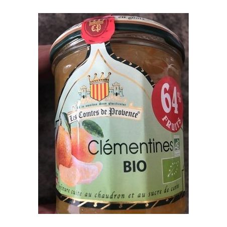 Les Comtes De Provence Confiture Clementines Bio 350G