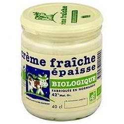 Laitiere De La Motte Laiterie Creme Fraiche Bio Pot Verre 40Cl