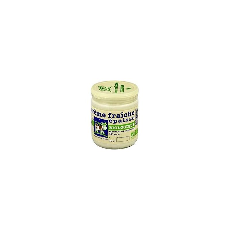 Laitiere De La Motte Laiterie Creme Fraiche Bio Pot Verre 40Cl