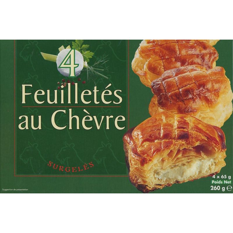 Pp No Name 4X65G Feuilletes Chevre