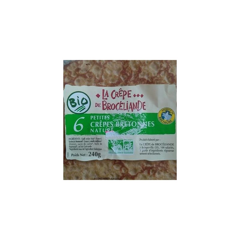 Crepe Broc 240G Petites Crepes Bretonnes Bio X6 La De Broceliande