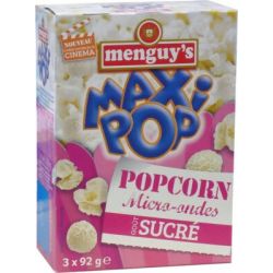 Maxi Pop 3X92G Popcorn Sucre Pop'N Roll