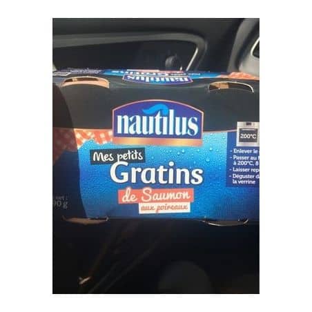 Nautilus Gratin Saumon 2X90G
