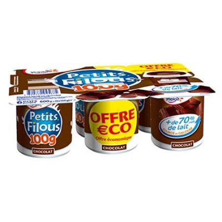 Yoplait Pt Filou Choc.6X100G Yopl