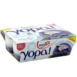 Yoplait 4X100G Yaourt 0% Lit Myrtille Yopa