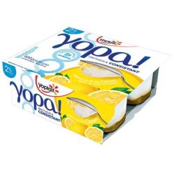 Yoplait 4X100G Yaourt 2% Lit Citron Yopa
