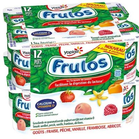 Yoplait 12X125G Yaourt Aromatise Panache Frulos