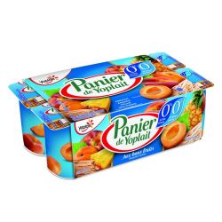 Yoplait 8X125G Yaourt Panier Fruits Jaunes 0%