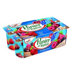 Yoplait 8X125G Yaourt Panier Fruits Rouges 0%