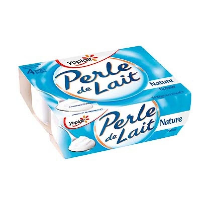 Yoplait 4X125G Perle De Lait Nature