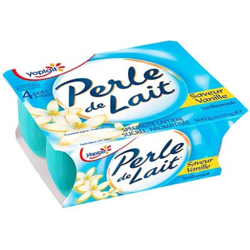 Yoplait 4X125G Perle De Lait Vanille