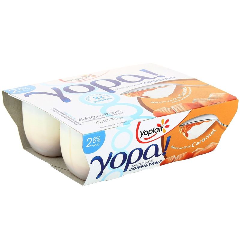 Yoplait 4X100G Yopa Lit Caramel 2%Mg