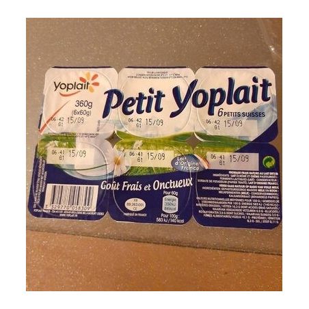 Yoplait 6X60G Petit Suisse