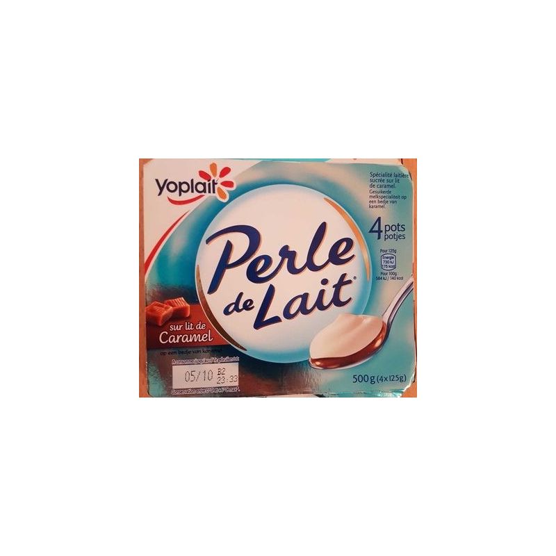 Yoplait Yopl.Perle Lait Caramel 4X125G