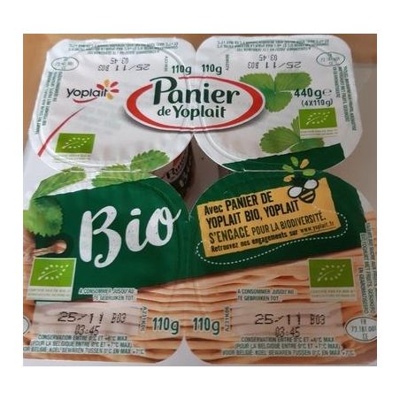 Yoplait Yaf Panier Bio Fraise 4X110G