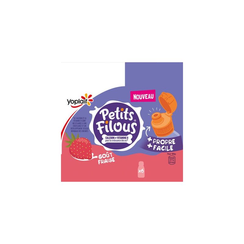 Petits Filous 6X100G Yab Petit Fraise