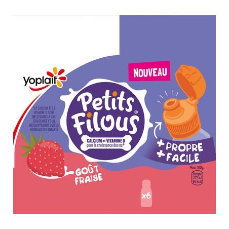 Petits Filous 6X100G Yab Petit Fraise