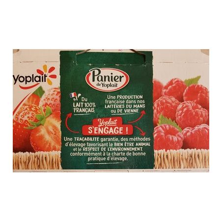 Panier De Yoplait 4X130G Yaourt Fraise