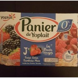Panier De Yoplait 8X130G 0% Fruits Rouges