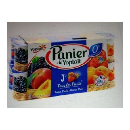 Panier De Yoplait 16X130G Yaourt Aux Fruits 0% Mg