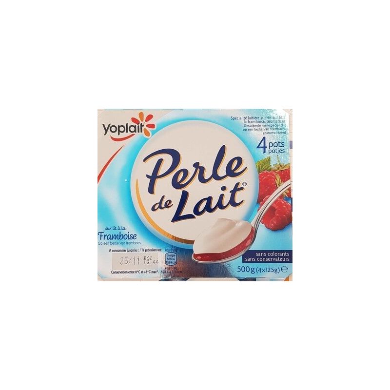 Perle De Lait 4X125G Sur Lit Framboise/Litchi