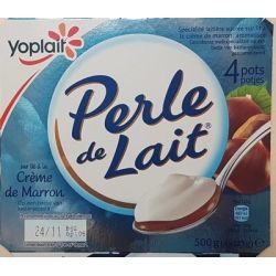 Perle De Lait 4X125G Sur Lit Crème Marron