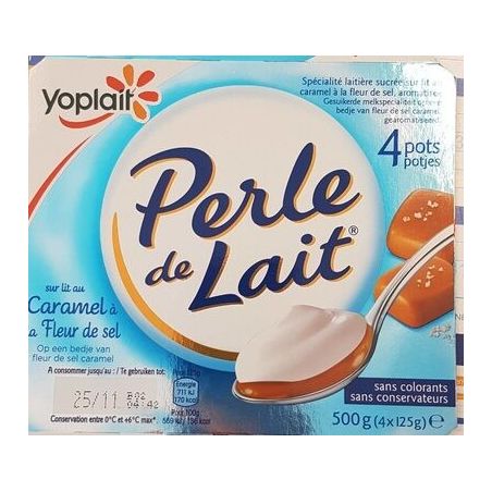 Perle De Lait 4X125G Sur Lit Caramel