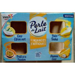 Promotion La Fermière Yaourt Vanille pot en grès, Lot de 2 packs de 2x140g