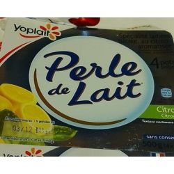 Perle De Lait 4X125G Yaourt Aromatisé Au Citron