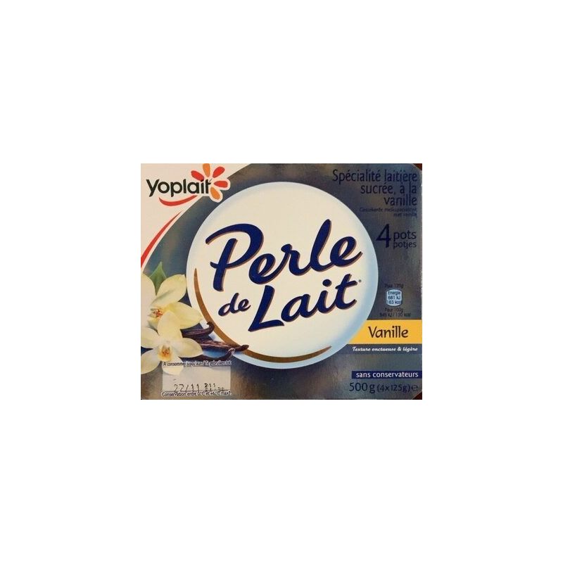 Perle De Lait 4X125G Yaourt Aromatisé Vanille