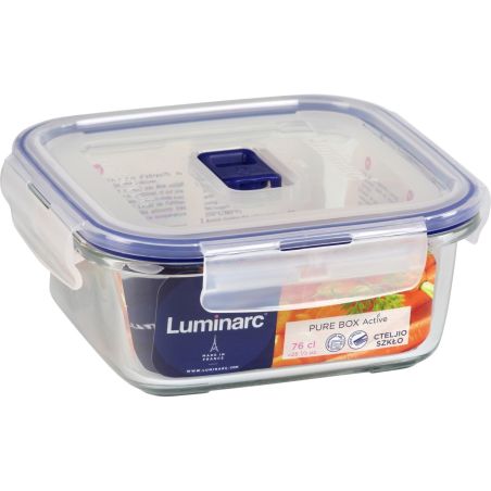 Luminarc Boîte Hermétique Pure Box Active, Carrée 76 Cl