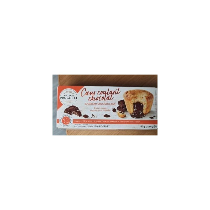 Maison Prolainat 2X80G Coeur Coulant Chocolat