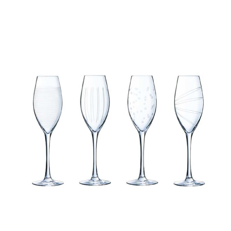 Luminarc Flûte Illumination 24 Cl Eclat : Le Lot De 4 Verres