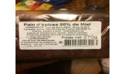 Le Verger Des Abeilles Ver.Abei Pain Epices Miel 270G