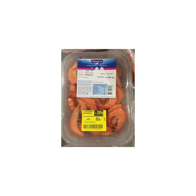 Delpierre Del Crevet Cuit 40/60 500G